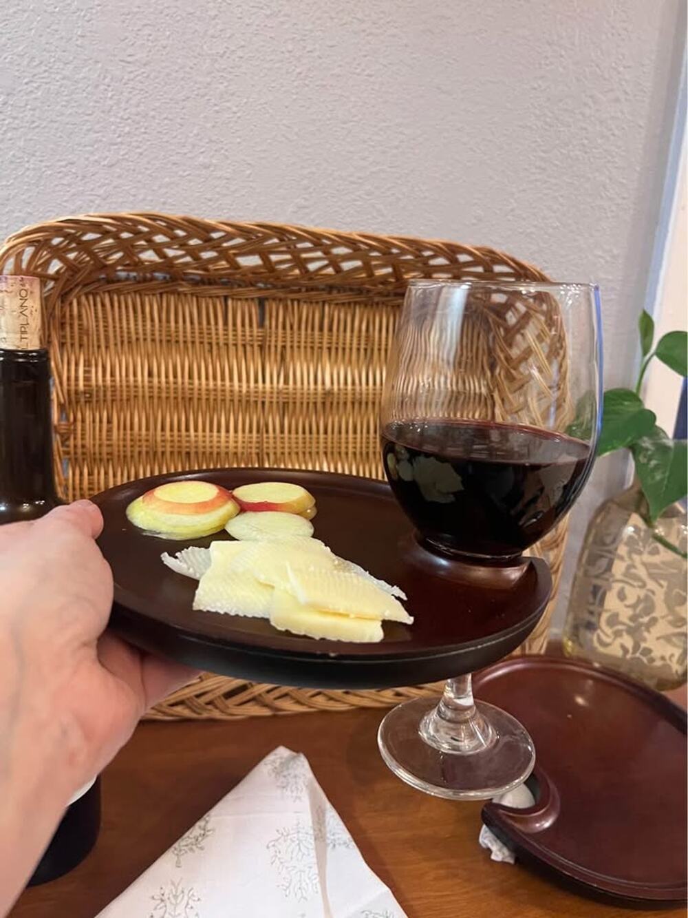 Set of 2 Wooden Personal Cheese Trays